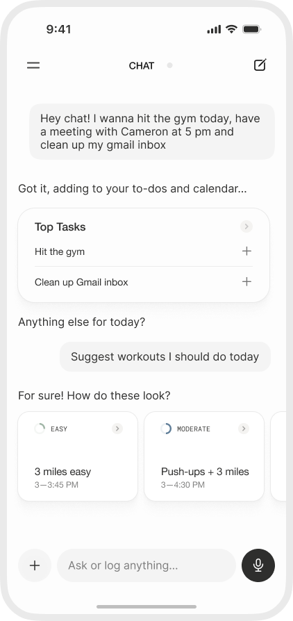 Core Mobile chat screen